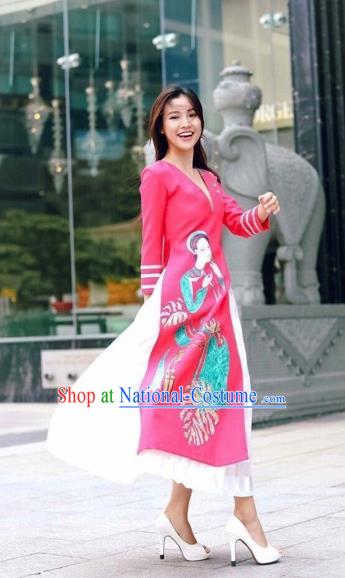 Vietnamese Trational Dress Vietnam Ao Dai Qipao Clothing