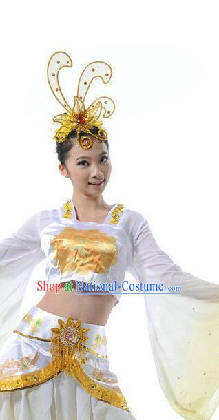 Traditional Chinese Classical Dance Hair Accessories, China Female Opening Dance Folk Dance Forehead Ornament Headwear for Women