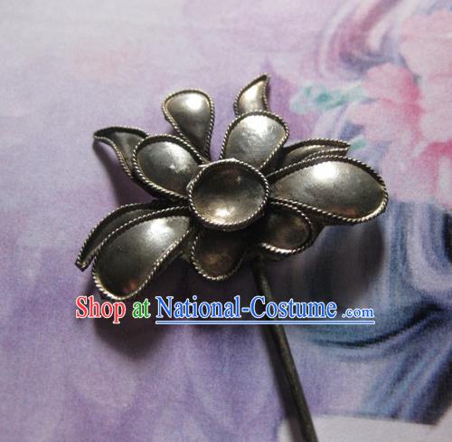 Traditional Chinese Ancient Classical Handmade Hair Accessories Hanfu Headwear Device Filaments Hairpins Palace Princess Flower Hair Claw for Women