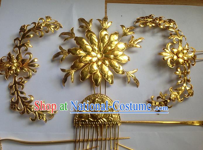 Chinese Ancient Style Hair Jewelry Accessories Hairpins Headwear Headdress Hair Fascinators for Women