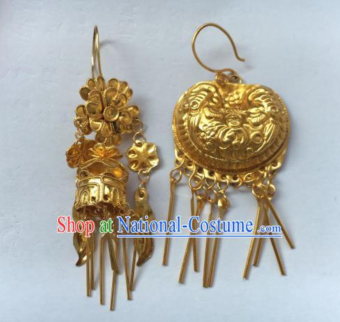 Traditional Chinese Ancient Classical Handmade Earrings Jewelry Accessories Hanfu Classical Eardrop for Women