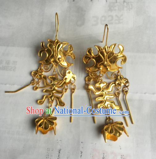 Traditional Handmade Chinese Ancient Classical Accessories Earrings Eardrop for Women