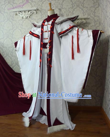 Chinese Ancient Cosplay Costumes Chinese Traditional Embroidered Clothes Ancient Chinese Cosplay Swordsman Knight Costume