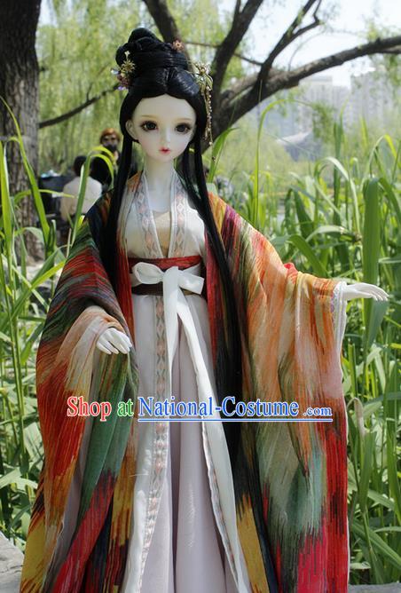 Top Grade Traditional China Ancient Palace Lady Costumes Complete Set, China Ancient Cosplay Tang Dynasty Imperial Consort Dress Clothing for Adults and Kids