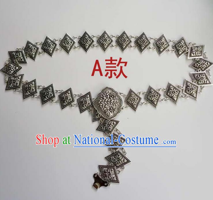 Traditional Thailand Ancient Handmade Waist Accessories, Traditional Thai China Dai Nationality Belts Pendant for Women