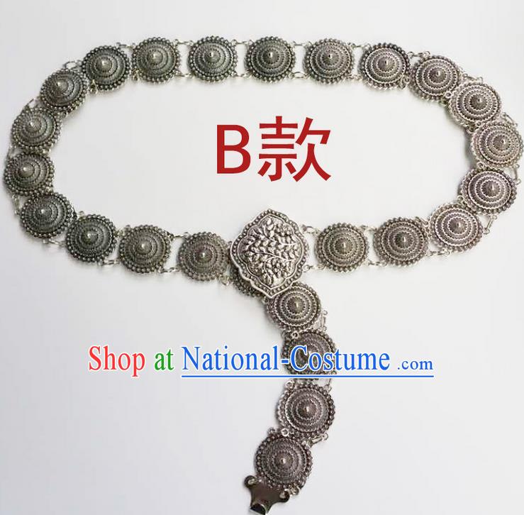 Traditional Thailand Ancient Handmade Waist Accessories, Traditional Thai China Dai Nationality Belts Pendant for Women