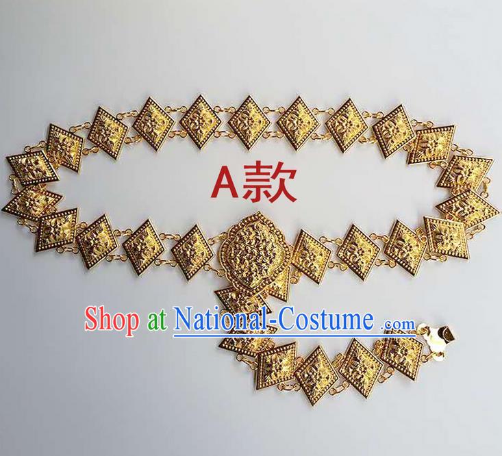 Traditional Thailand Ancient Handmade Waist Accessories, Traditional Thai China Dai Nationality Belts Pendant Waistband for Women