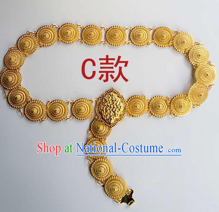 Traditional Thailand Ancient Handmade Waist Accessories, Traditional Thai China Dai Nationality Belts Pendant Waistband for Women