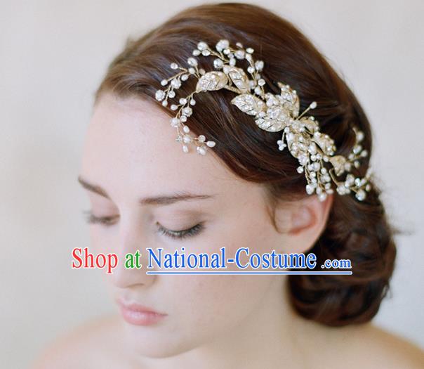 Top Grade Handmade Wedding Bride Hair Accessories Crystal Headband, Traditional Princess Baroque Hair Clips Headpiece Hair Combs for Women