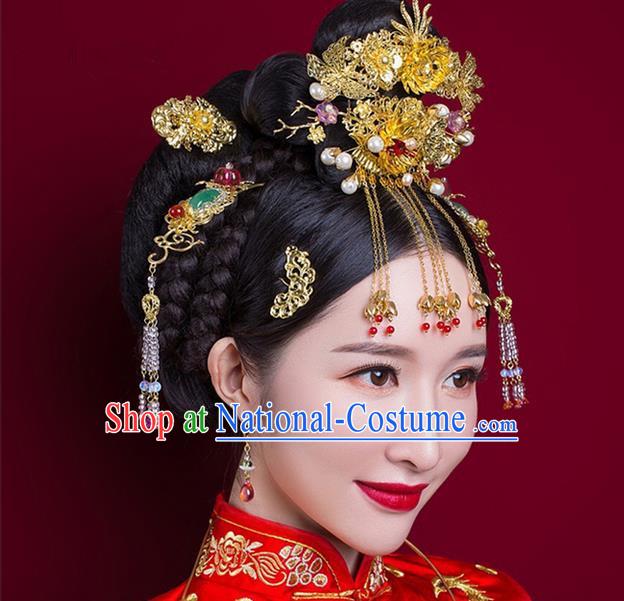 Chinese Ancient Style Hair Jewelry Accessories Hairpins Headwear Headdress Hair Fascinators for Women