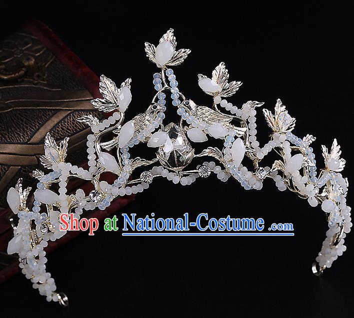 Top Grade Handmade Wedding Hair Accessories Bride Princess Beads Imperial Crown, Traditional Baroque Queen Retro Royal Crown Wedding Headwear for Women