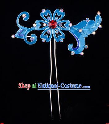 Top Grade Chinese Ancient Peking Opera Hair Accessories Diva Hairpins, Traditional Chinese Beijing Opera Hua Tan Hair Clasp Head-ornaments