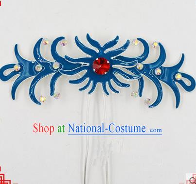 Top Grade Chinese Ancient Peking Opera Hair Accessories Diva Hairpins, Traditional Chinese Beijing Opera Hua Tan Hair Clasp Head-ornaments