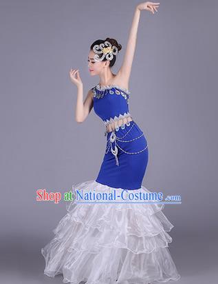 Traditional Chinese Yangge Fan Dancing Costume Modern dancing Dress Clothing