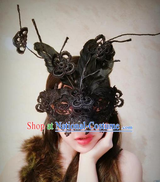 Top Performance Catwalks Headwear Halloween Cosplay Hair Accessories Mask