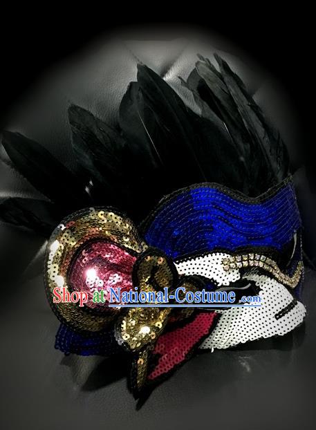 Top Performance Catwalks Headwear Halloween Cosplay Hair Accessories Mask