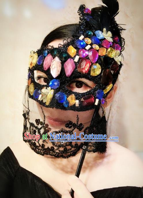 Top Performance Catwalks Headwear Halloween Cosplay Hair Accessories Mask