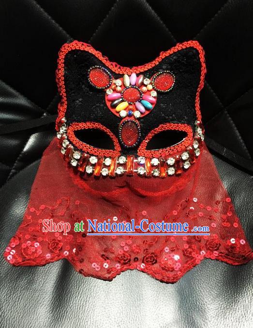 Top Performance Catwalks Headwear Halloween Cosplay Hair Accessories Mask