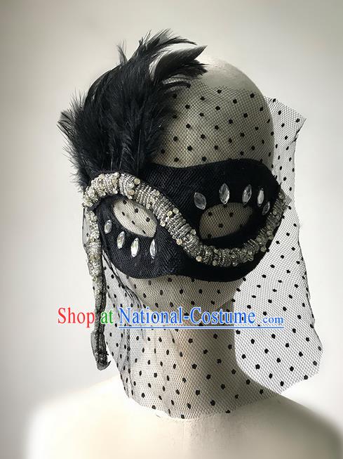 Top Performance Catwalks Headwear Halloween Cosplay Hair Accessories Mask