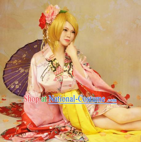 Asian Chinese Traditional Cospaly Tang Dynasty Imperial Consort Costume and Wigs, China Elegant Hanfu Princess Dress for Women