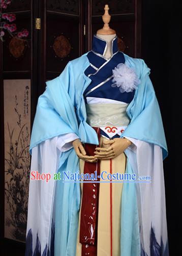 Chinese Ancient Cosplay Costumes Chinese Traditional Embroidered Clothes Ancient Chinese Cosplay Swordsman Knight Costume