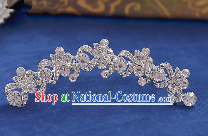 Top Grade Handmade Chinese Classical Hair Accessories Princess Wedding Crystal Hair Comb Hair Stick Headband Bride Headwear for Women