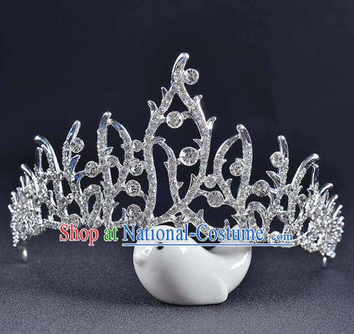 Top Grade Handmade Hair Accessories Baroque Style Wedding Princess Full Dress Crystal Royal Crown, Bride Toast Hair Kether Jewellery Imperial Crown for Women