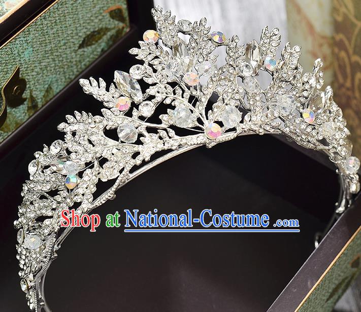 Top Grade Handmade Hair Accessories Baroque Style Wedding Full Dress Princess Crystal Royal Crown, Bride Hair Kether Jewellery Imperial Crown for Women