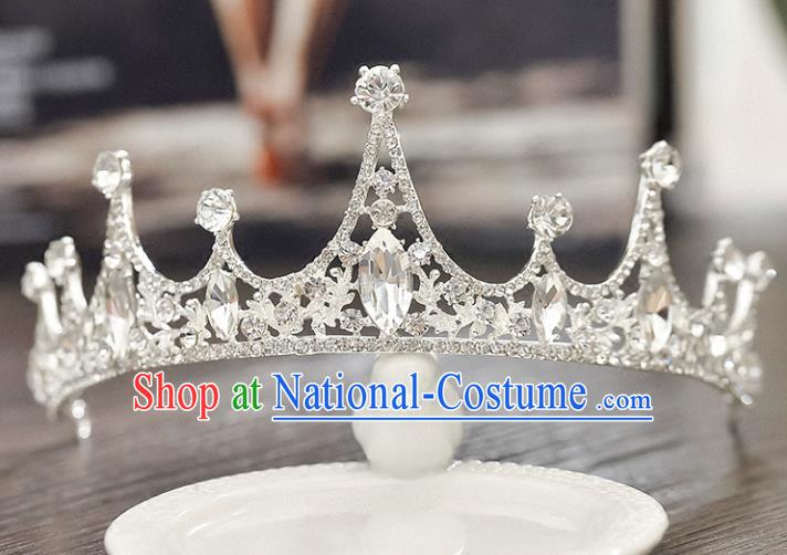 Top Grade Handmade Hair Accessories Baroque Luxury Crystal Royal Crown, Bride Wedding Hair Kether Jewellery Princess Imperial Crown for Women