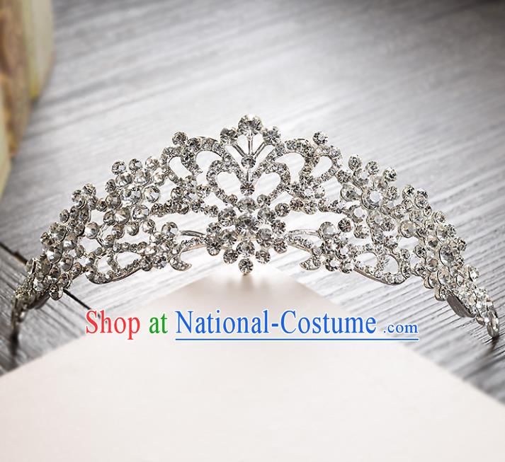 Top Grade Handmade Hair Accessories Baroque Princess Crystal Royal Crown, Bride Wedding Hair Jewellery Princess Imperial Crown for Women