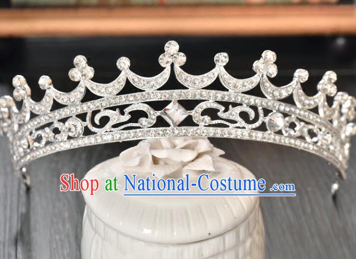 Top Grade Handmade Hair Accessories Baroque Rhinestone Imperial Crown, Bride Wedding Hair Jewellery Princess Crystal Crown for Women