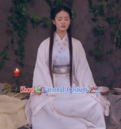 Traditional Chinese Handmade Ming Dynasty Swordswoman Embroidery Costume and Headpiece Complete Set, Chinese Chivalrous Women Hanfu Dress