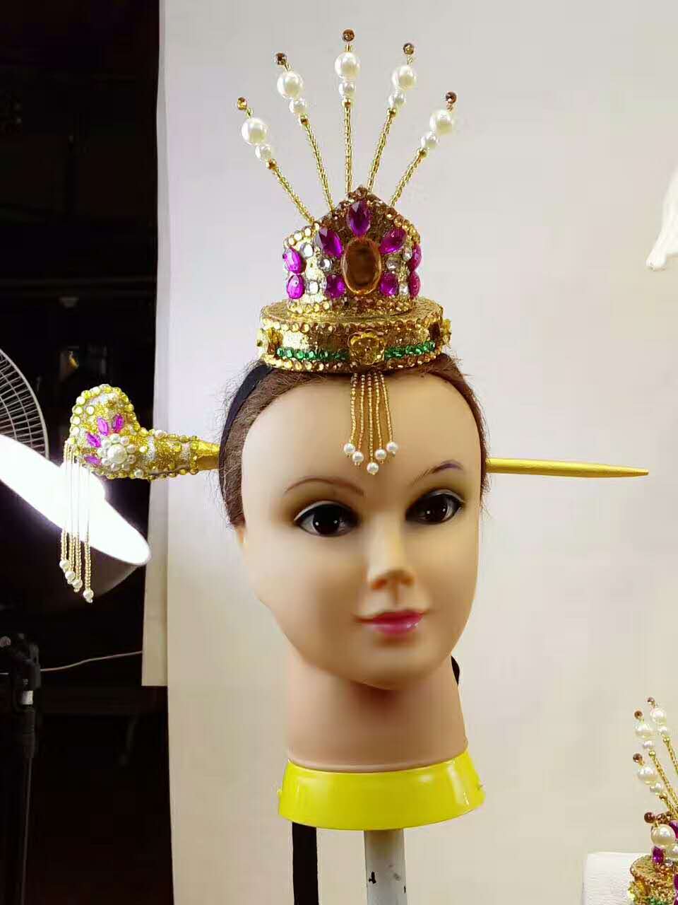 Professional Stage Performance Korean Hat Made to Order Custom Tailored Head Wear Classical Headpieces Hair Accessories