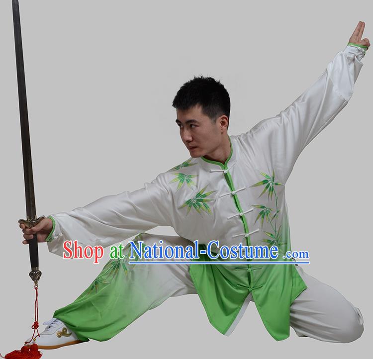 Top Kung Fu Costume Martial Arts Kung Fu Training Uniform Gongfu Shaolin Wushu Clothing for Men Women Adults Children