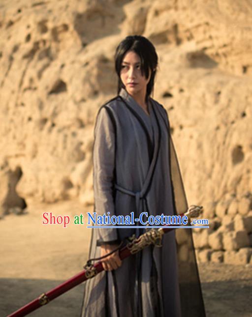 Traditional Chinese Ancient Female Swordswoman Costume, Chinese Ming Dynasty Kawaler Hanfu Chivalrous Women Clothing