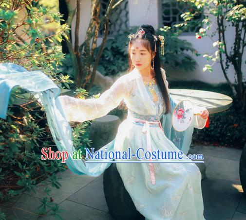 Traditional Ancient Chinese Imperial Consort Costume, Elegant Hanfu Clothing Chinese Tang Dynasty Imperial Empress Embroidered Dress Clothing for Women