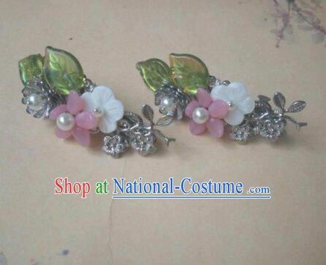 Traditional Handmade Chinese Ancient Classical Hanfu Hair Accessories Little Hair Claw, Princess Headpiece Hairpins Hair Stick Hair Fascinators for Women