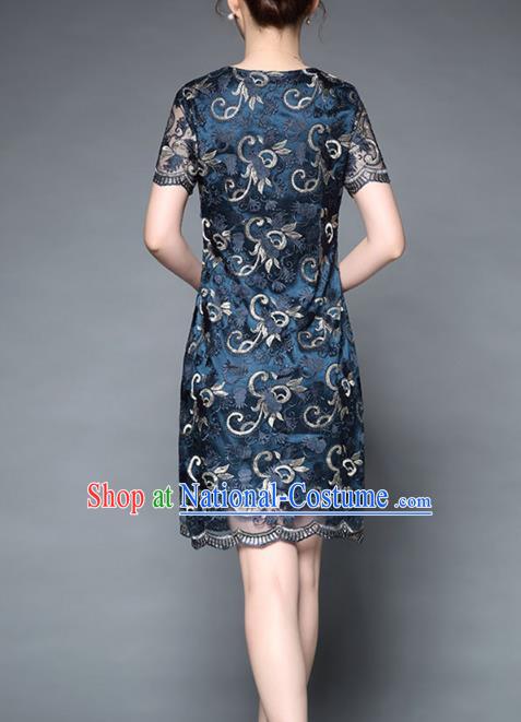 Traditional Ancient Chinese Young Women Cheongsam Dress Republic of China Tangsuit Stand Collar Blouse Dress Tang Suit Clothing