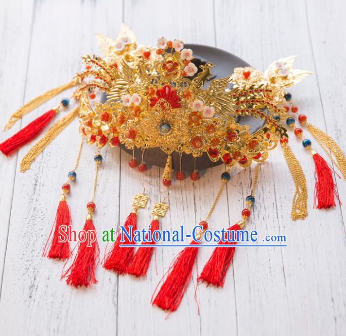 Chinese Hair Jewelry Accessories Hairpins Headwear Headdress Hair Crown for Women