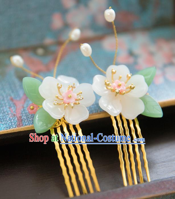 Chinese Handmade Classical Hair Accessories Hanfu Hair Comb, China Xiuhe Suit Hairpins Wedding Headwear for Women