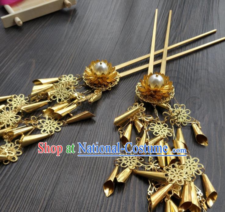 Traditional Handmade Chinese Ancient Classical Hair Accessories Bride Wedding Barrettes Empress Phoenix Coronet Hairpins