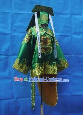 Traditional Chinese Peking Opera Takefu Costume Embroidered Robe, China Ancient Beijing Opera Imperial Bodyguard Gwanbok for Men