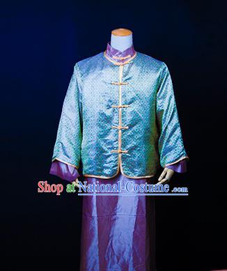 Traditional Ancient Chinese Republic of China Costume Long Robe, Asian Chinese Wedding Xiuhe Suit Clothing for Men