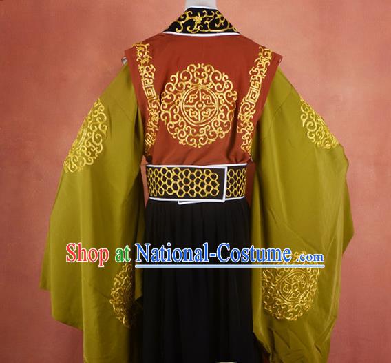 Traditional China Beijing Opera Niche Costume Gifted Scholar Embroidered Robe and Headwear Ancient Chinese Peking Opera Embroidery Clothing