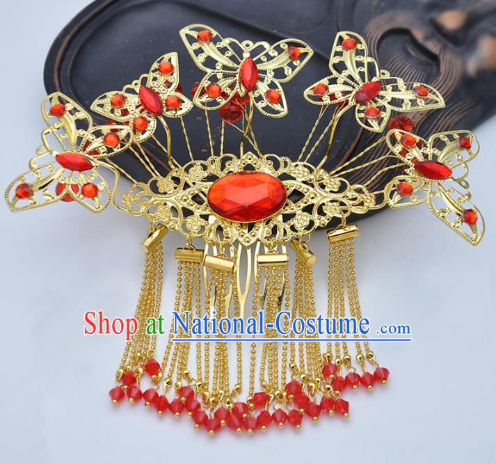 Traditional Handmade Chinese Classical Hair Accessories Hanfu Hairpins Butterfly Headwear for Women