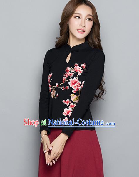 Traditional Ancient Chinese Young Women Cheongsam Dress Republic of China Tangsuit Stand Collar Blouse Dress Tang Suit Clothing