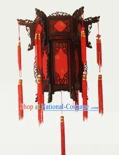 Traditional Chinese Handmade Sheepskin Lantern Classical Palace Lantern China Wood Carving Ceiling Palace Lamp