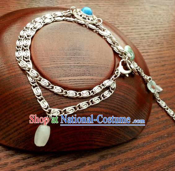 Traditional Handmade Chinese Ancient Classical Accessories Bracelets Tassel Chain Bracelet for Women