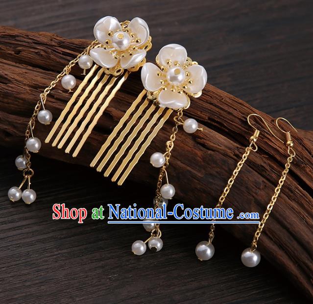 Handmade Asian Chinese Classical Hair Accessories Hairpins Hanfu Hair Comb for Women