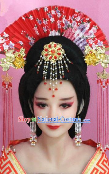 Traditional Chinese Ancient Imperial Concubine Hair Accessories, China Bride Xiuhe Suit Hairpins Headwear for Women